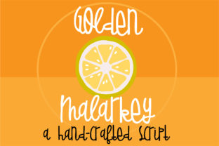 Golden Malarkey: Whimsical Hand-Crafted Script
