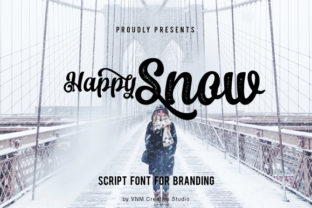 Happy Snow: The Whimsical Script for Branding and Design