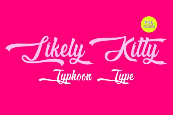 Likely Kitty: A Sweet Script for Cheerful Designs
