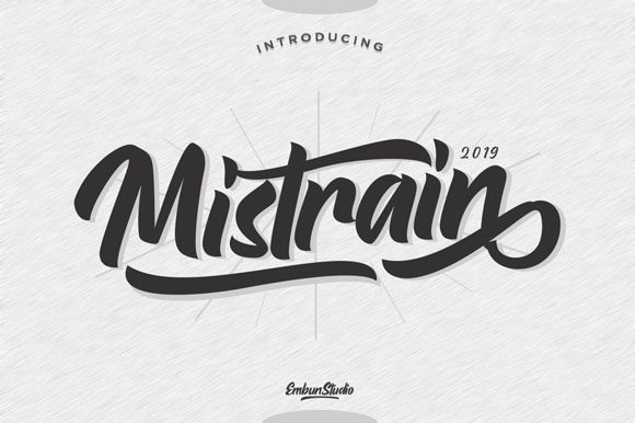 Mistrain: The Bold Script Font for Authentic Creative Expression