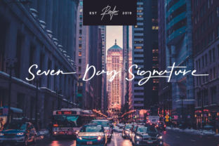 Seven Day Signature: A Sweet Script for Stylish Modern Designs