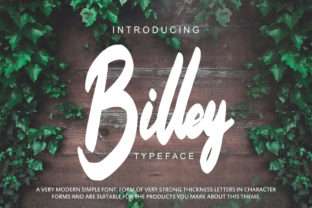 The Organic Charm of Billey: A Thick and Fun Script Font